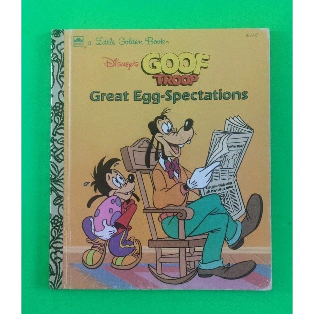 Vintage A Little Golden Book Goof Troop Great Egg-Spectations 1992